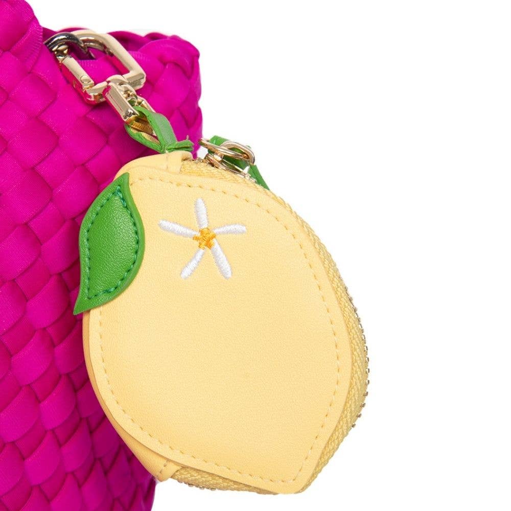 Zesty Lemon Coin Pouch Keychain