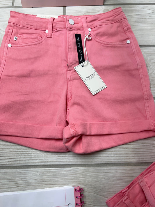 JB 150285 HW TUMMY CONTROL GARMENT DYED SHORTS