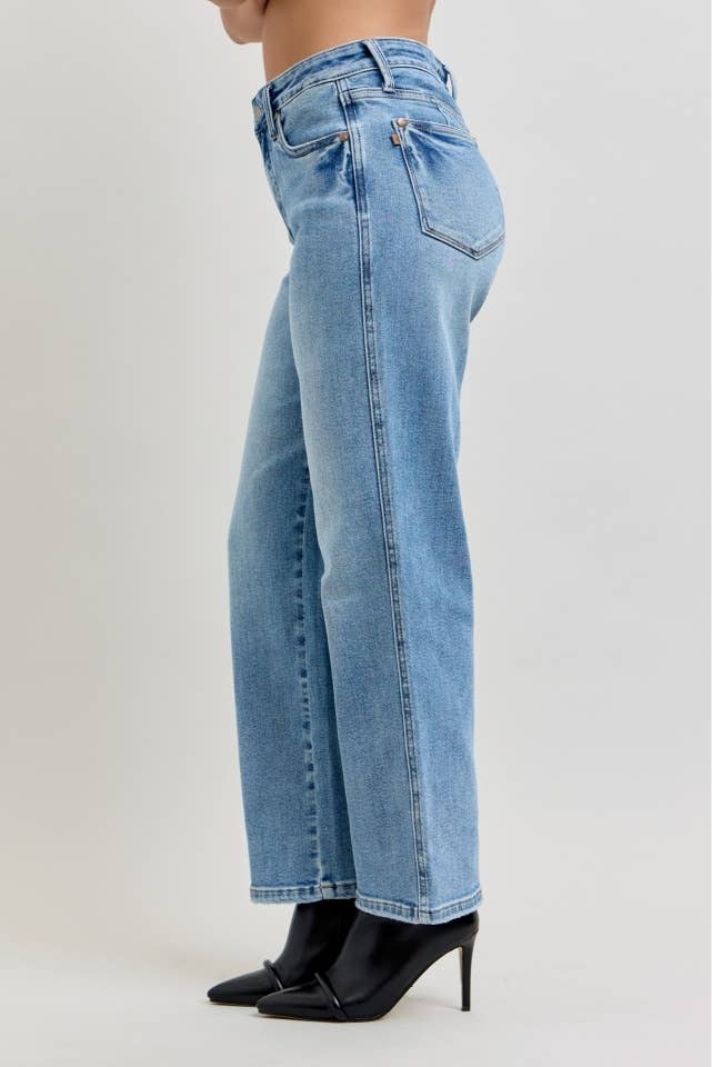 MR Petite Tummy Control Vintage Wash Straight