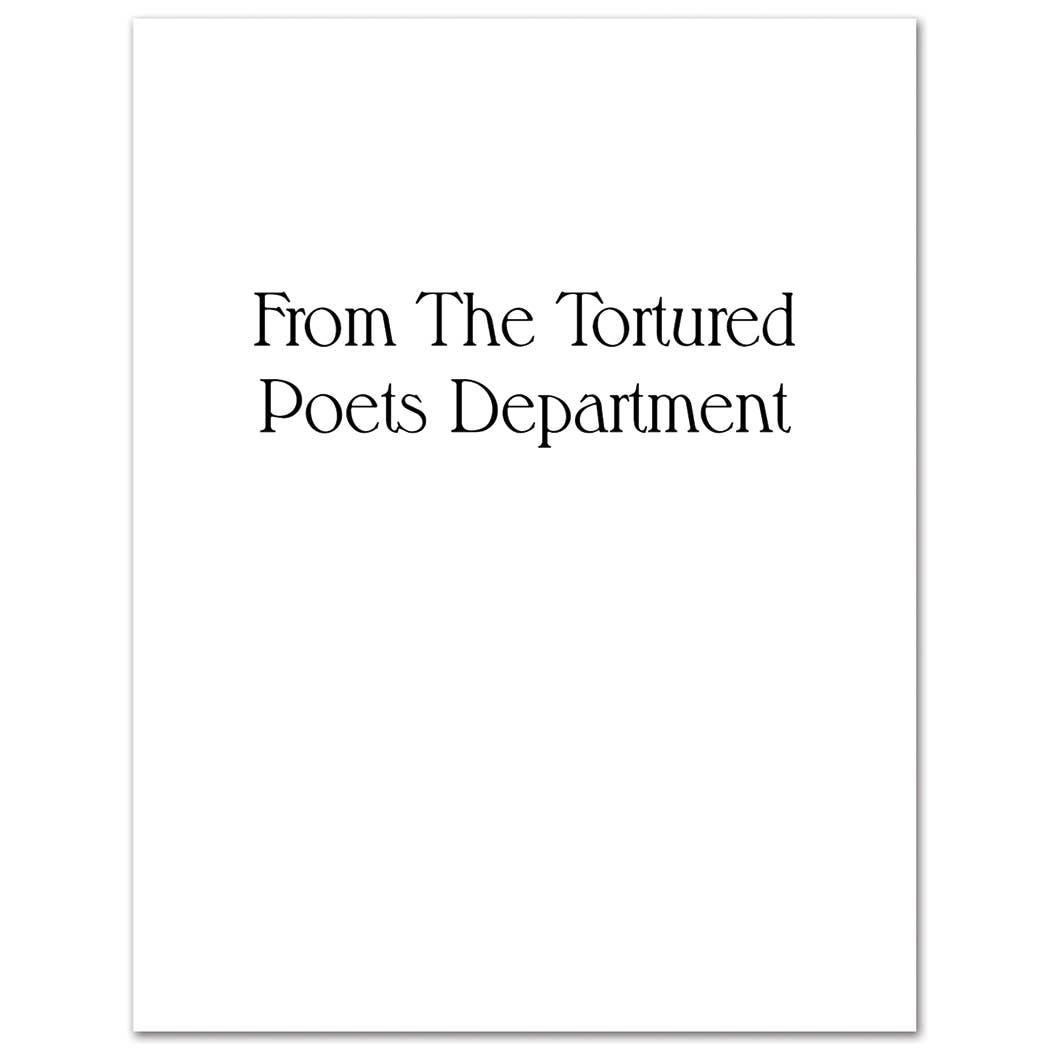 Tortured Poets Birthday Card