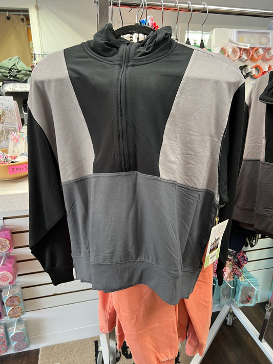 JLB-STARRY NIGHT-BEST DAY FLEECE TOP (BLACK/CHARCOAL/GRAPHITE)