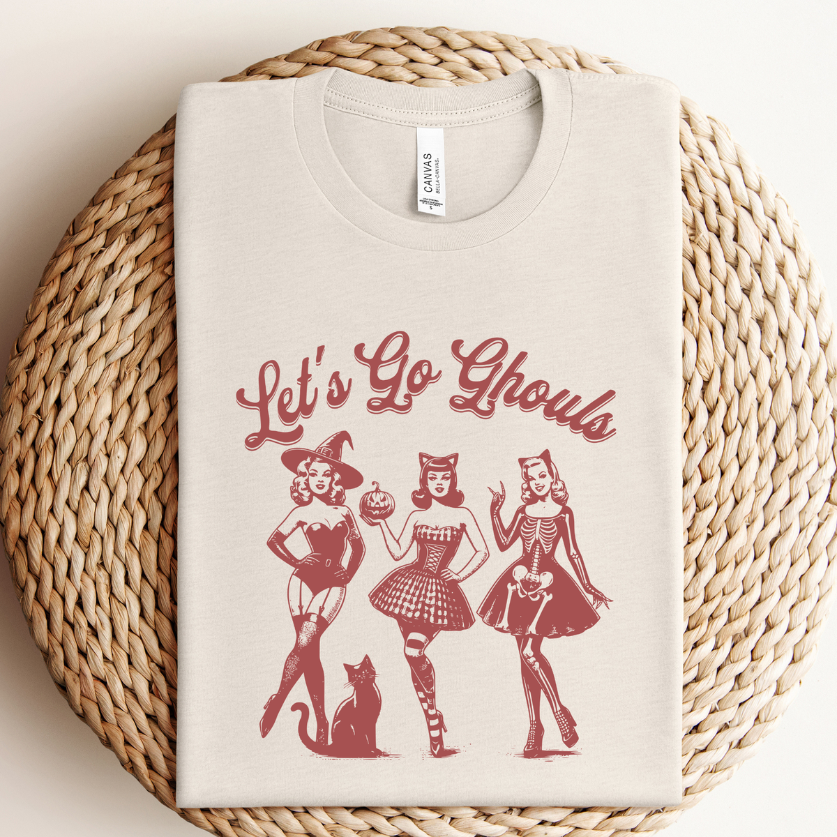 Let's Go Ghouls Halloween Graphic Tee/Crew