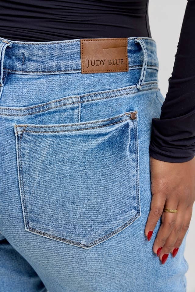 JB 88943 MR Petite Tummy Control Vintage Wash Straight - PLUS
