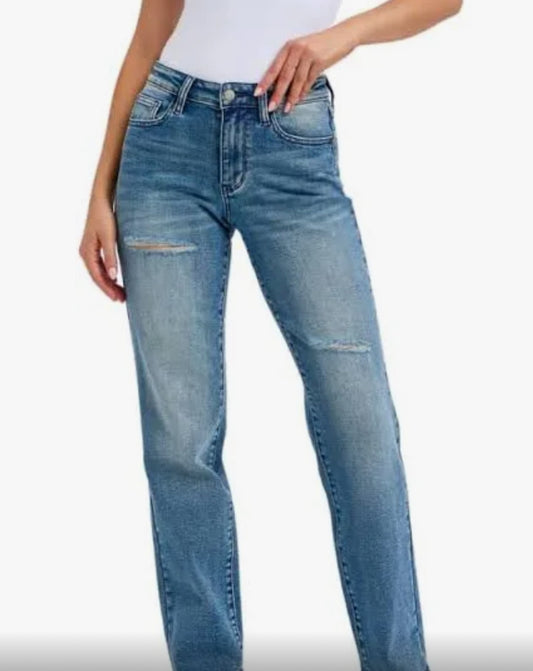 JB 88859 MR CONTRAST WASH DESTROY DAD JEAN