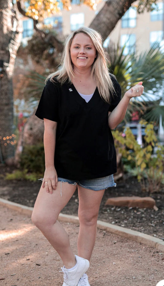 JLB-BOYFRIEND V NECK SS MIDNIGHT