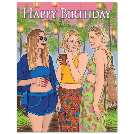 White Lotus Unhinged Birthday Card