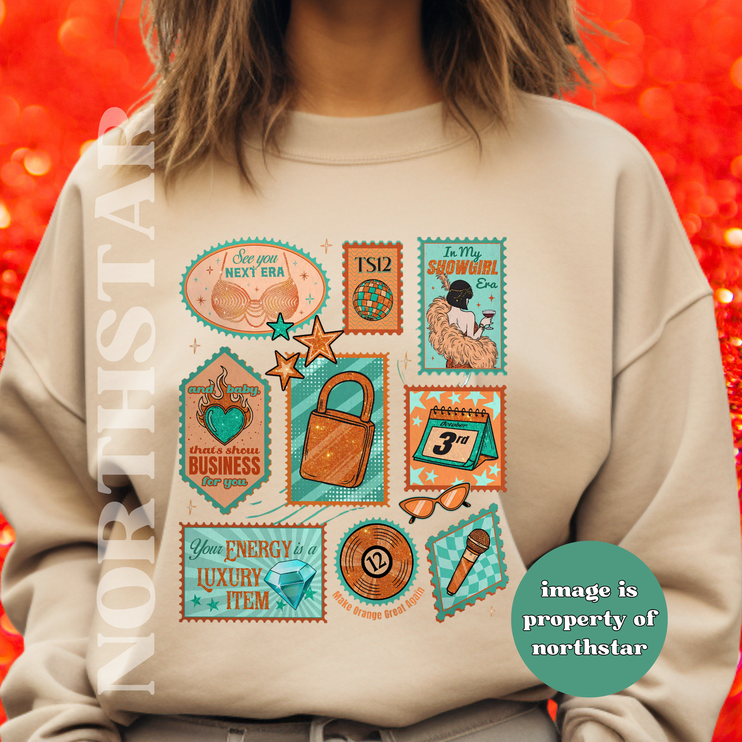 TS12 Showgirl Collage Swiftie Sweatshirt