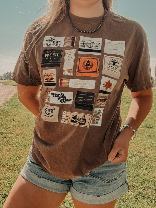 Matchbooks Western Graphic Tee  
