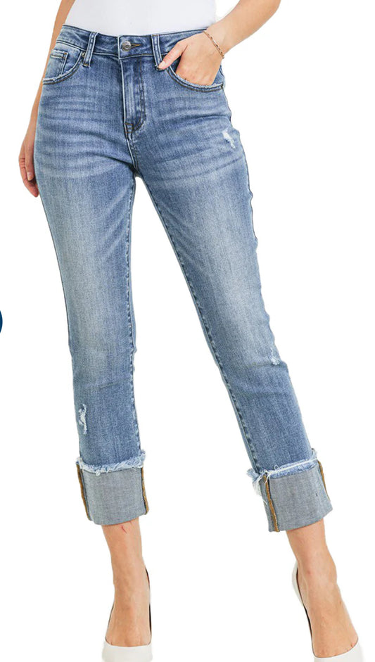 JB82441 MIDRISE CUFFED SLIM