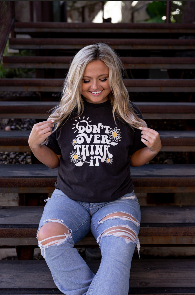 JLB Don't Overthink It (Black Acid Wash)- SS