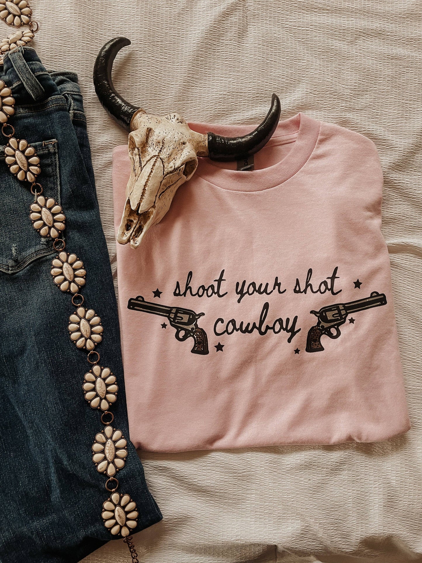 Shoot Your Shot Cowboy Western Graphic Tee