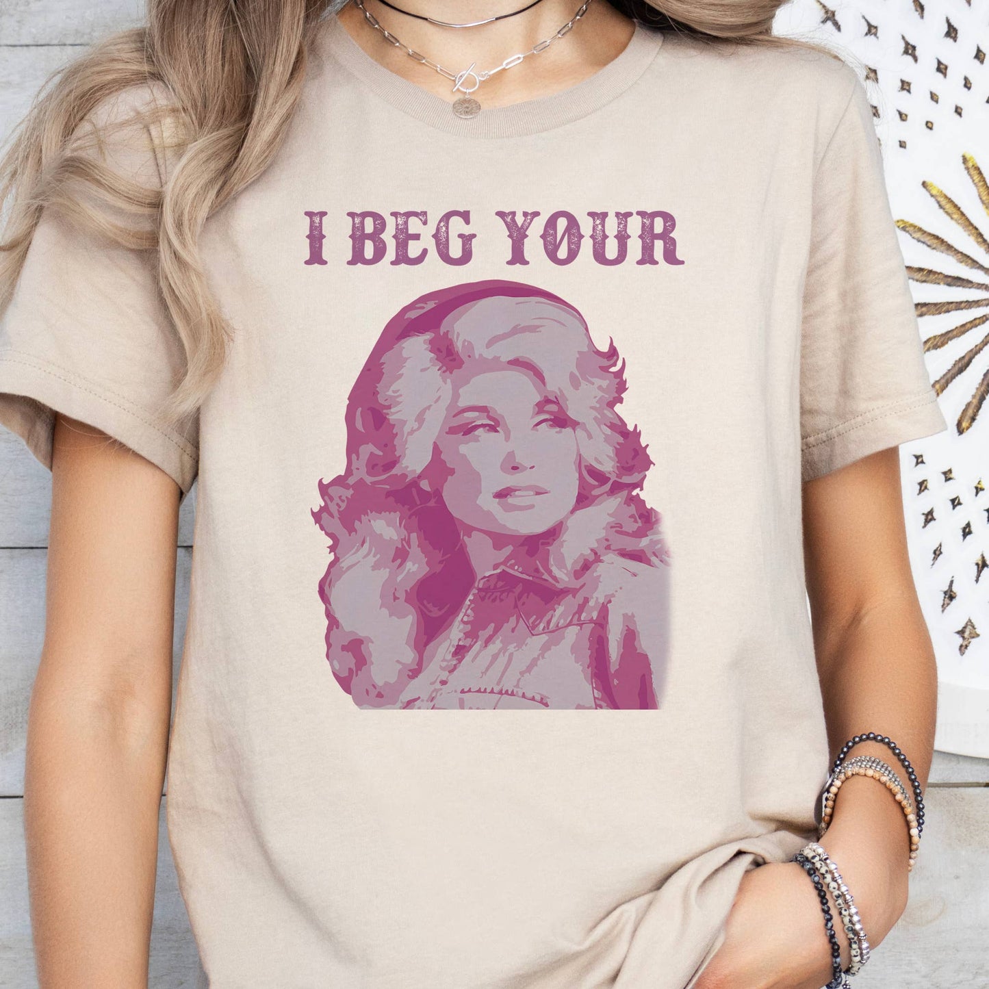 Dolly I Beg Your Parton Nashville Country Music  Graphic Tee