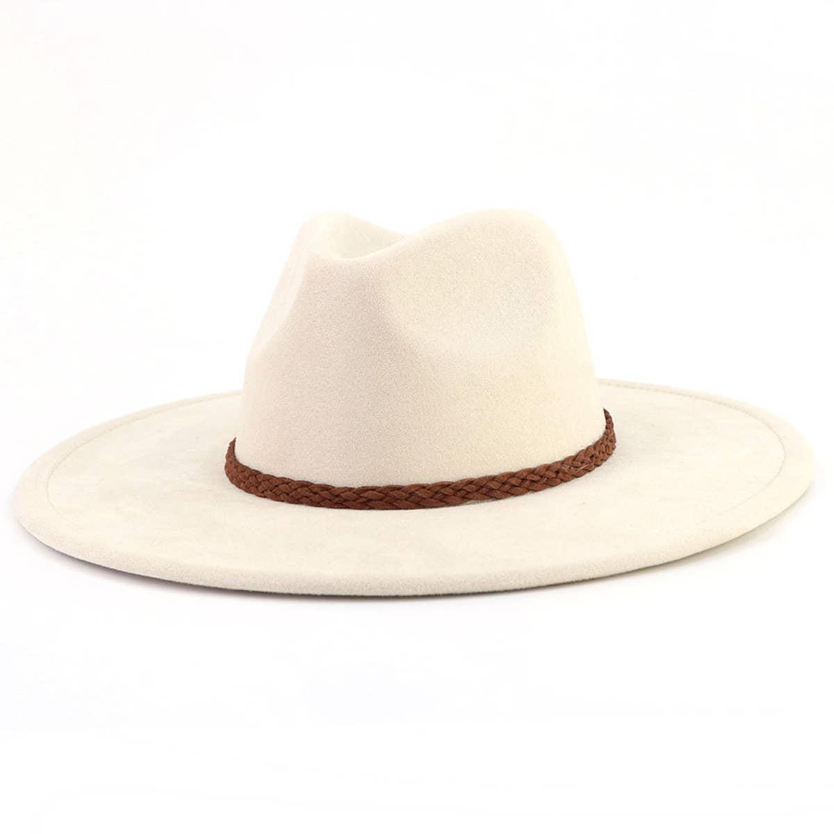 ACCITY-WOMEN AUTUMN AND WINTER WARM BELT PANAMA HAT_CWAH0681