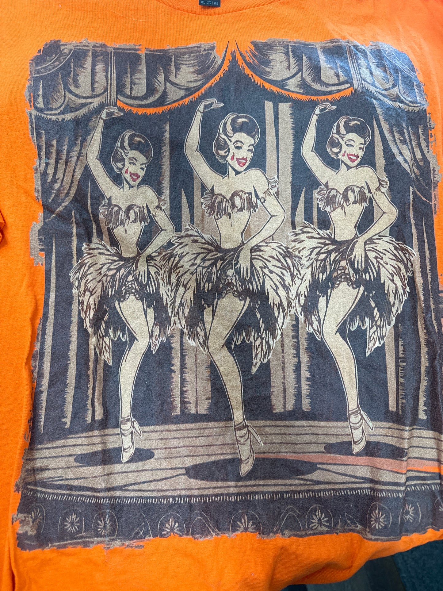 Showgirl orange tee
