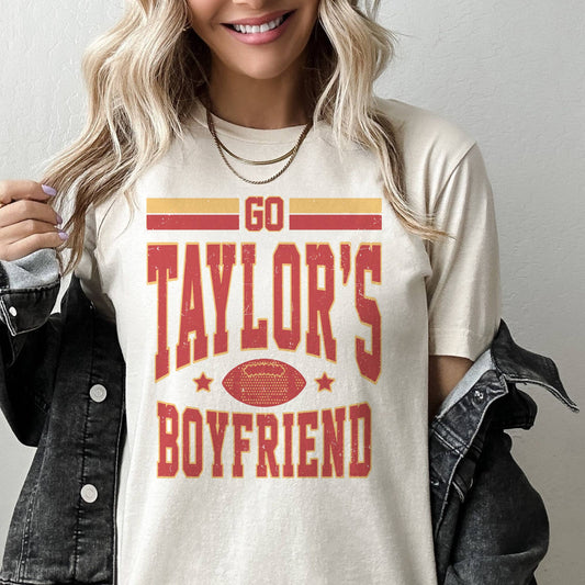 Go Taylors Boyfriend Kansas City Chiefs Graphic Tee
