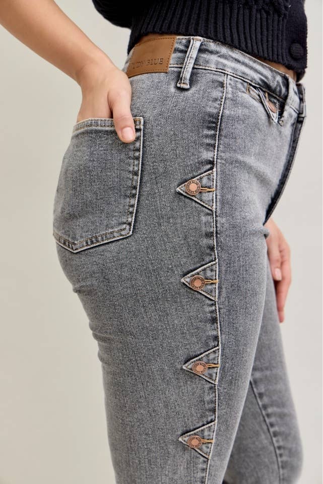 JB 881042 HW Bootcut Western Side Seam & Coin Pkt Detail