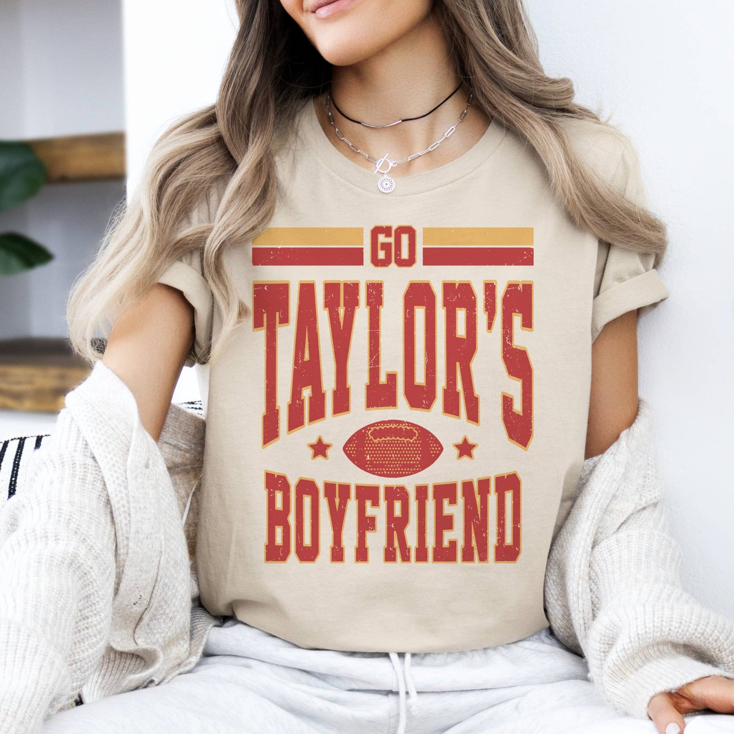 Go Taylors Boyfriend Kansas City Chiefs Graphic Tee
