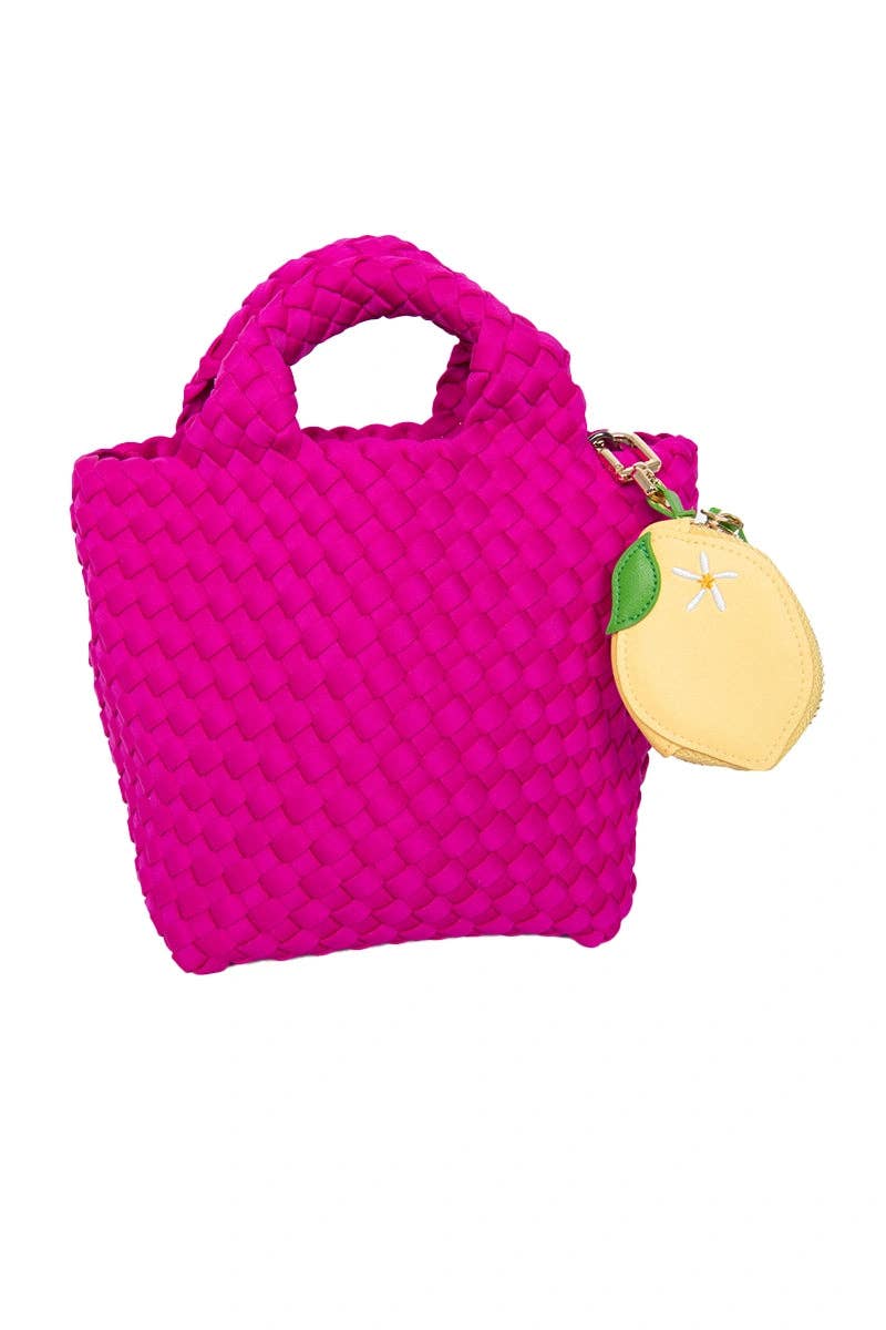 Zesty Lemon Coin Pouch Keychain