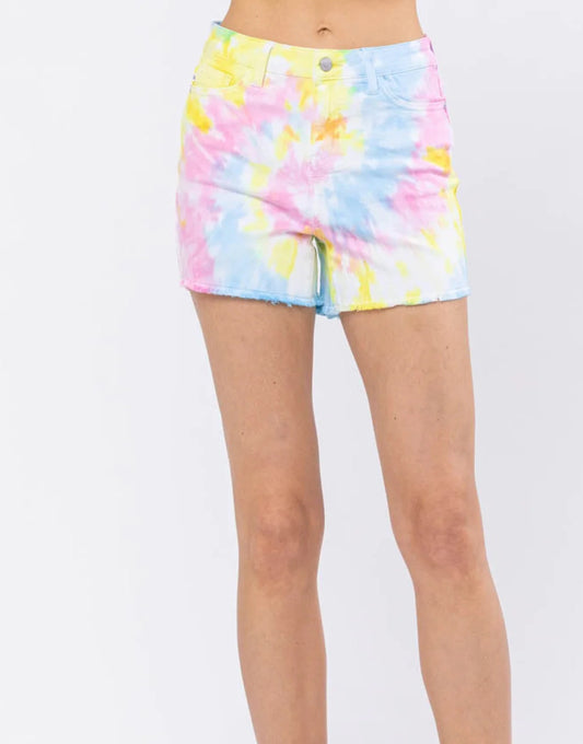 JB 150082 Swirl Tie Dye Shorts