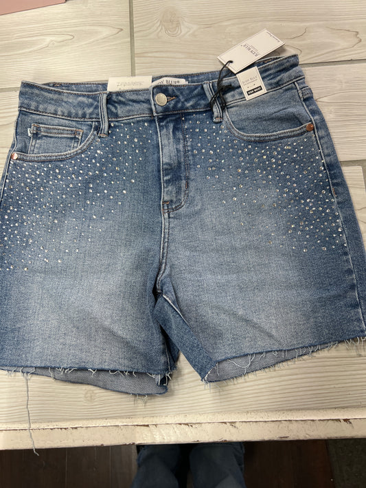 JB 150274 HW Rhinestone Embellishment Cut Off Shorts