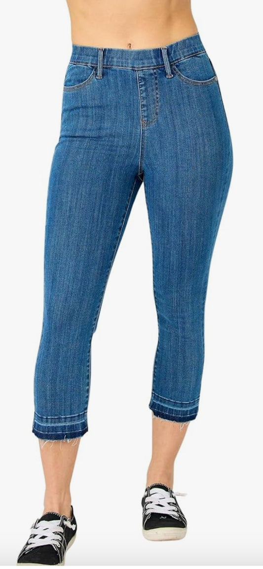 JB 78111 HW Cool Denim Pull On Capri