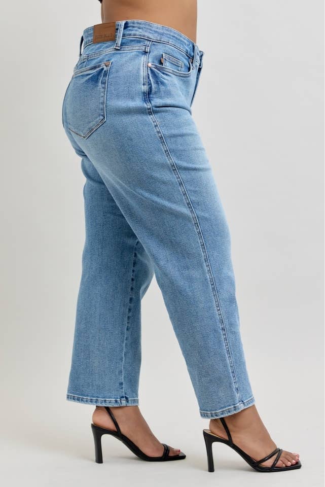 JB 88943 MR Petite Tummy Control Vintage Wash Straight - PLUS