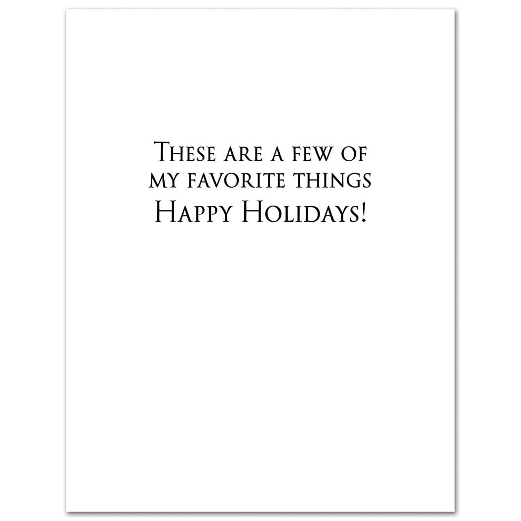 White Lotus Lorazepam and Mistletoe Holiday Christmas Card