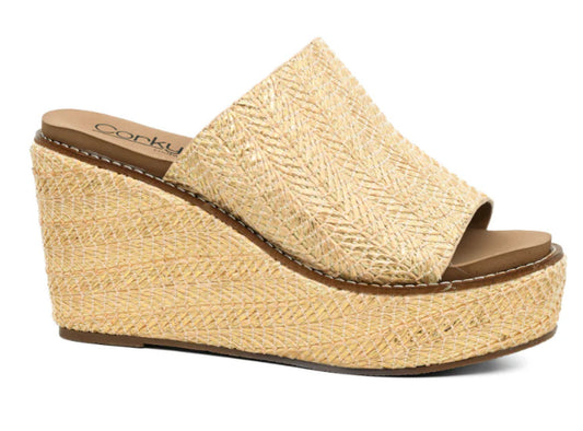 Corky Mugshot Gold Wash Raffia