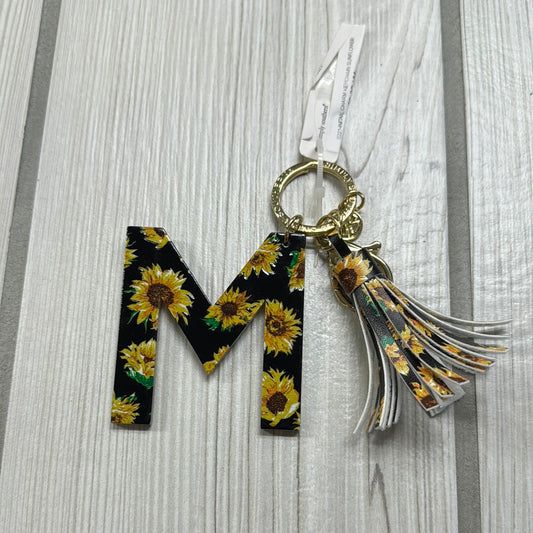 0221-INITAIL CHARM KEYCHAIN SUNFLOWER
