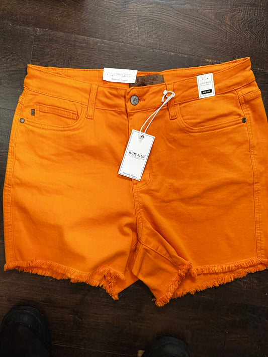 JB 150288 MR GARMENT DYED FRAY HEM SHORTS-org