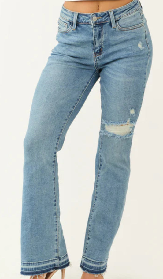 JB 88632 MR DESTROY & RELEASED HEM BOOTCUT