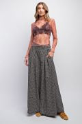 EASEL ET18261X MAUVE PLUS SIZE-ALL OVER SHEER LACE TOP