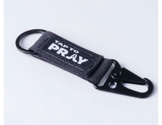 TAP TO PRAY TACTICAL CARABINER KEYCHAIN