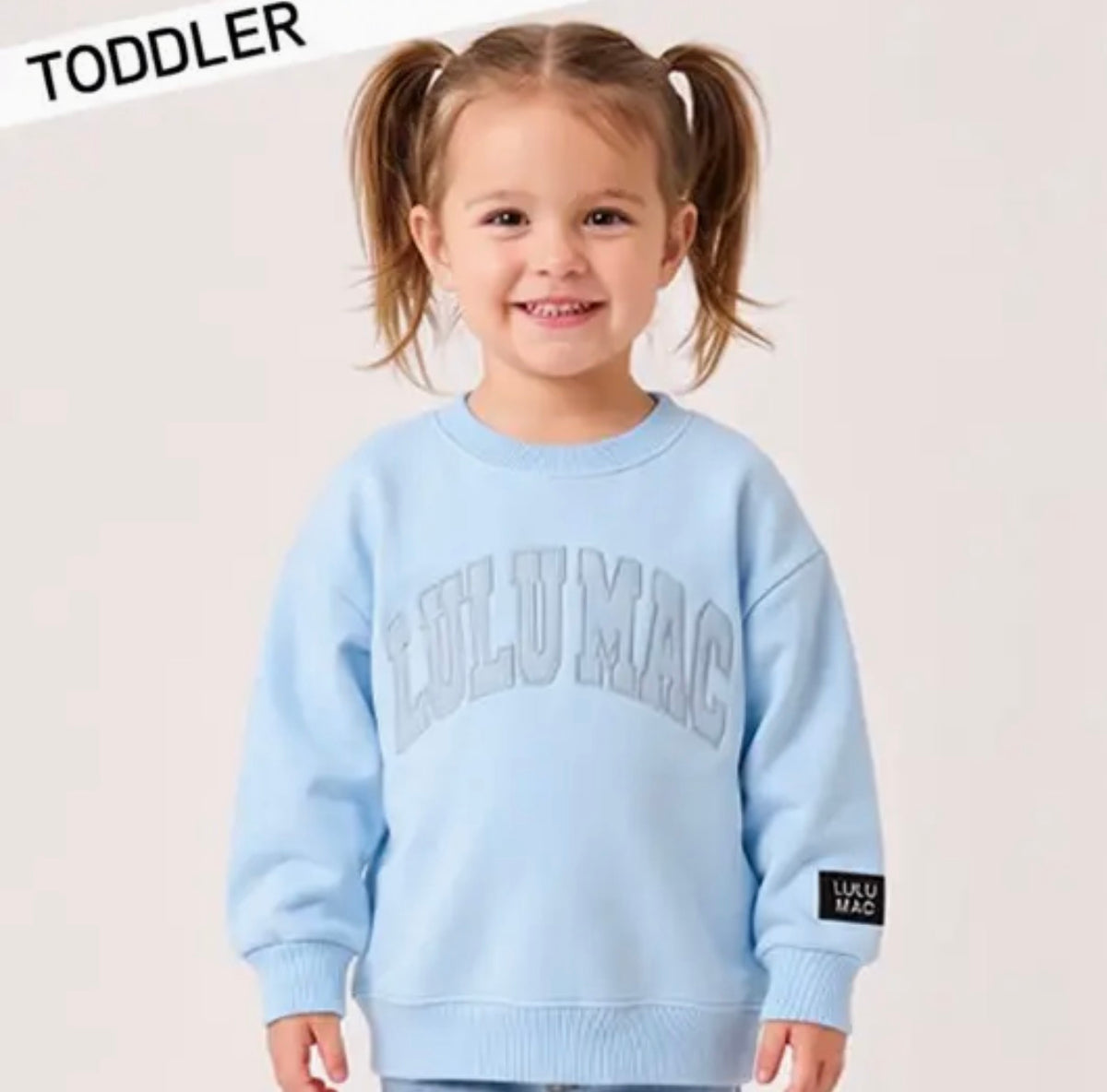 LULU MAC Toddler Light Blue Sweatshirt
