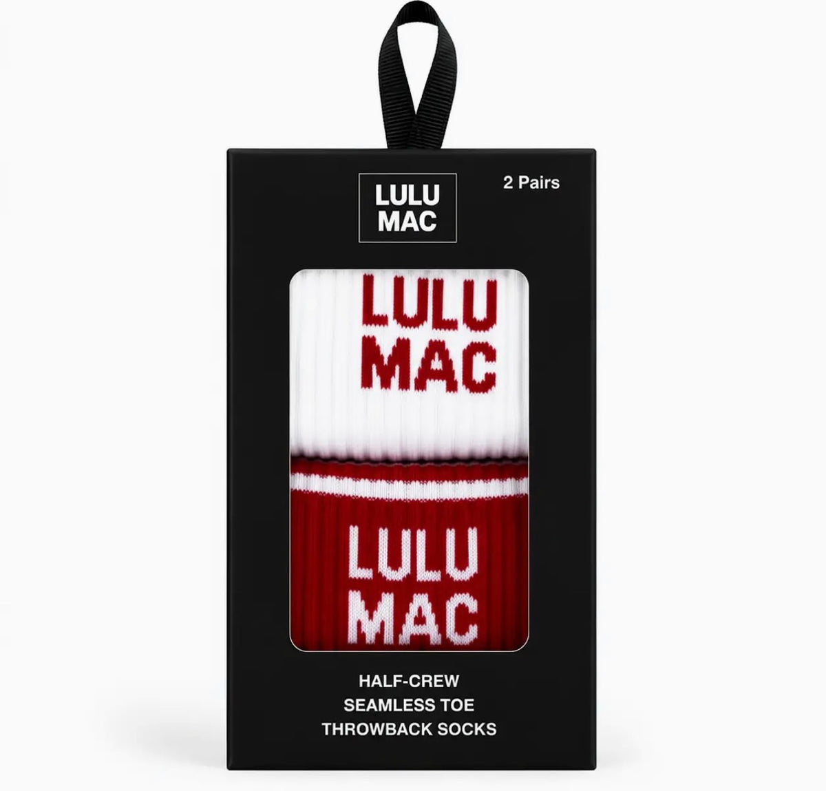 LULU MAC Socks 2 Pair Box