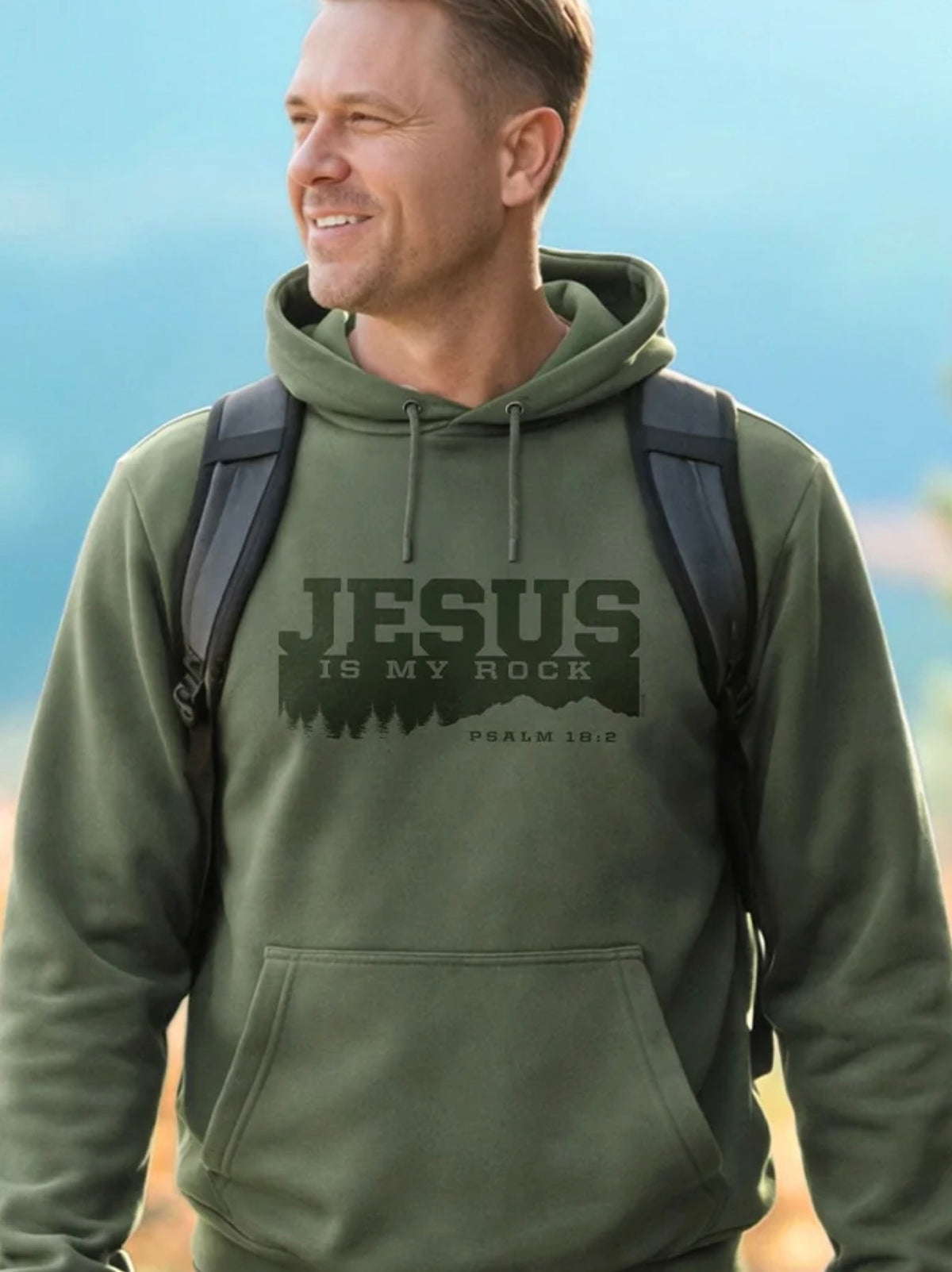 Kerusso Adult Hoodie Jesus Is My Rock