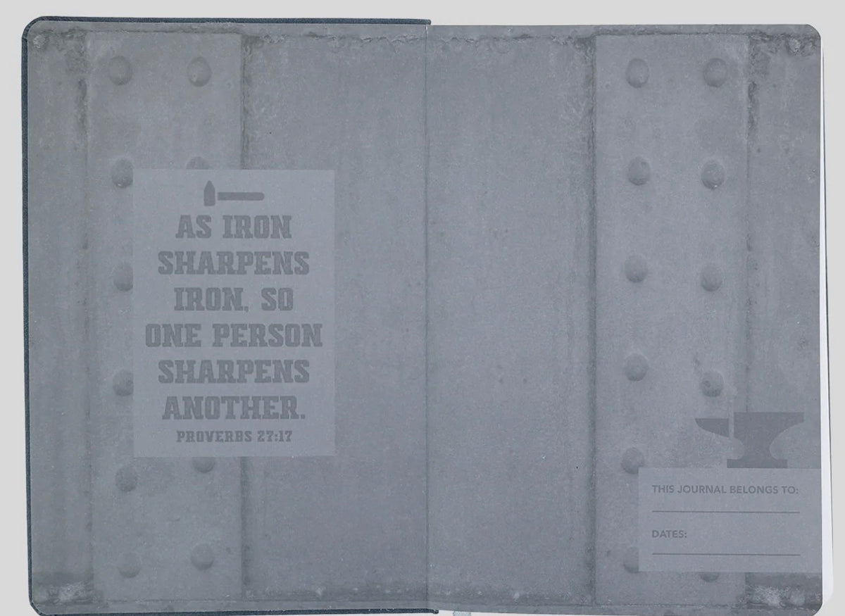 Kerusso Faux Leather Journal Iron Sharpens Iron