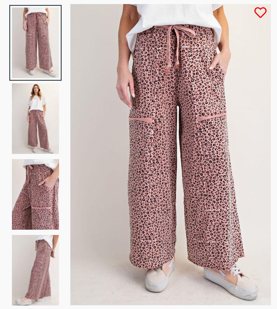 Easel-EB56356-Animal Printed Mineral Wash-Antique Rose