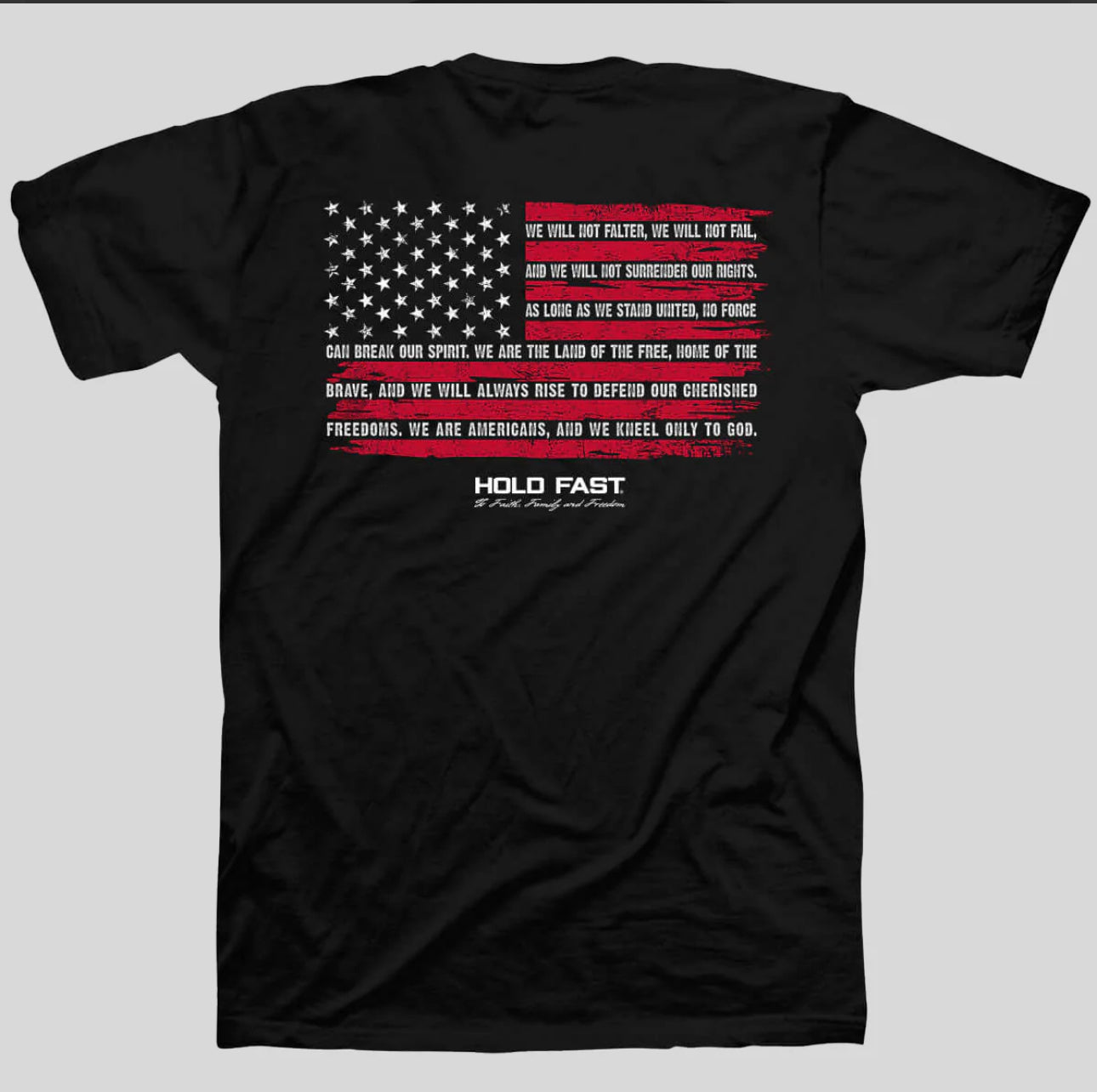 Hold Fast We Will Not Falter