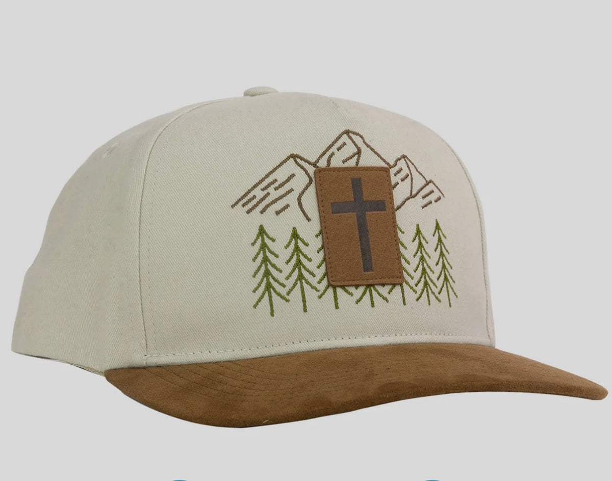 Kerusso Men’s Cap Faux Suede Cross Patch