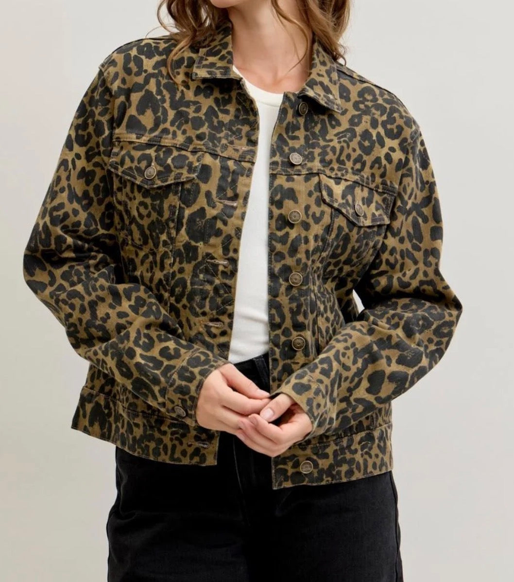 JB7891 RM CICLY Leopard Jacket