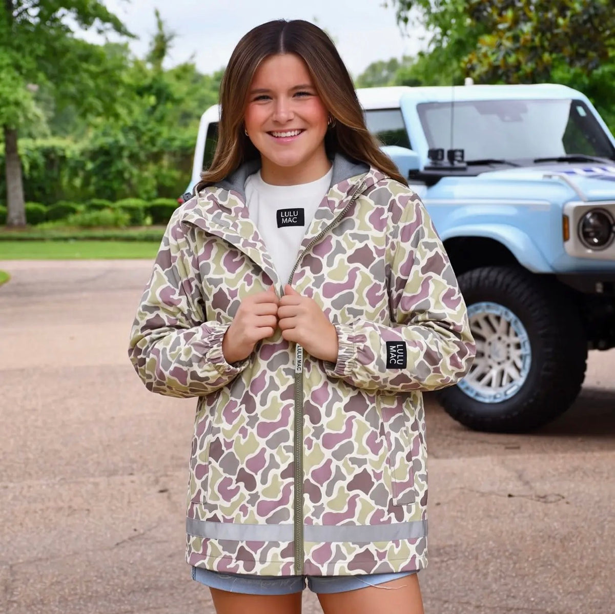 LULU MAC Light Camo Raincoat