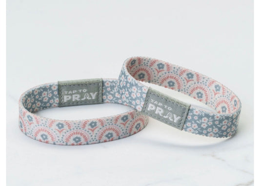 Tap to Pray Wristband- Boho Bouquet