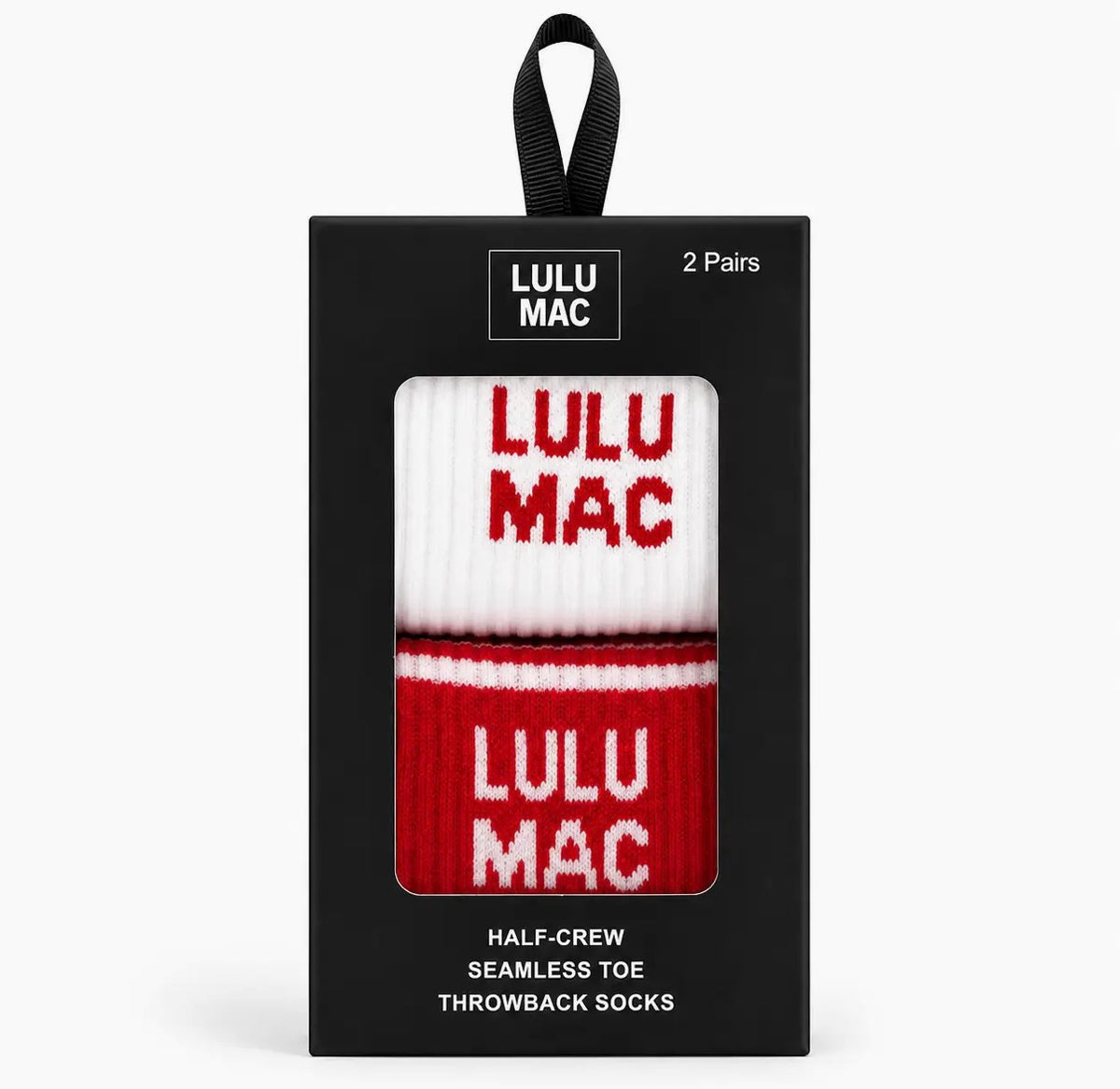 LULU MAC Socks 2 Pair Box