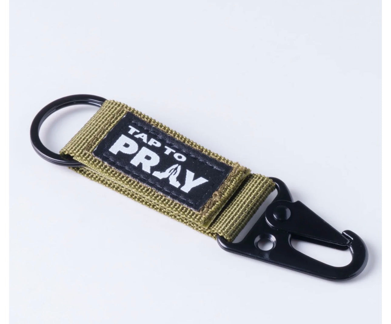 TAP TO PRAY TACTICAL CARABINER KEYCHAIN