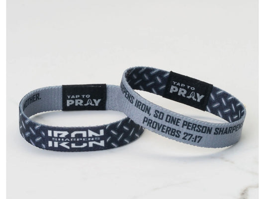 Tap to Pray Wristband- Iron Sharpens Iron