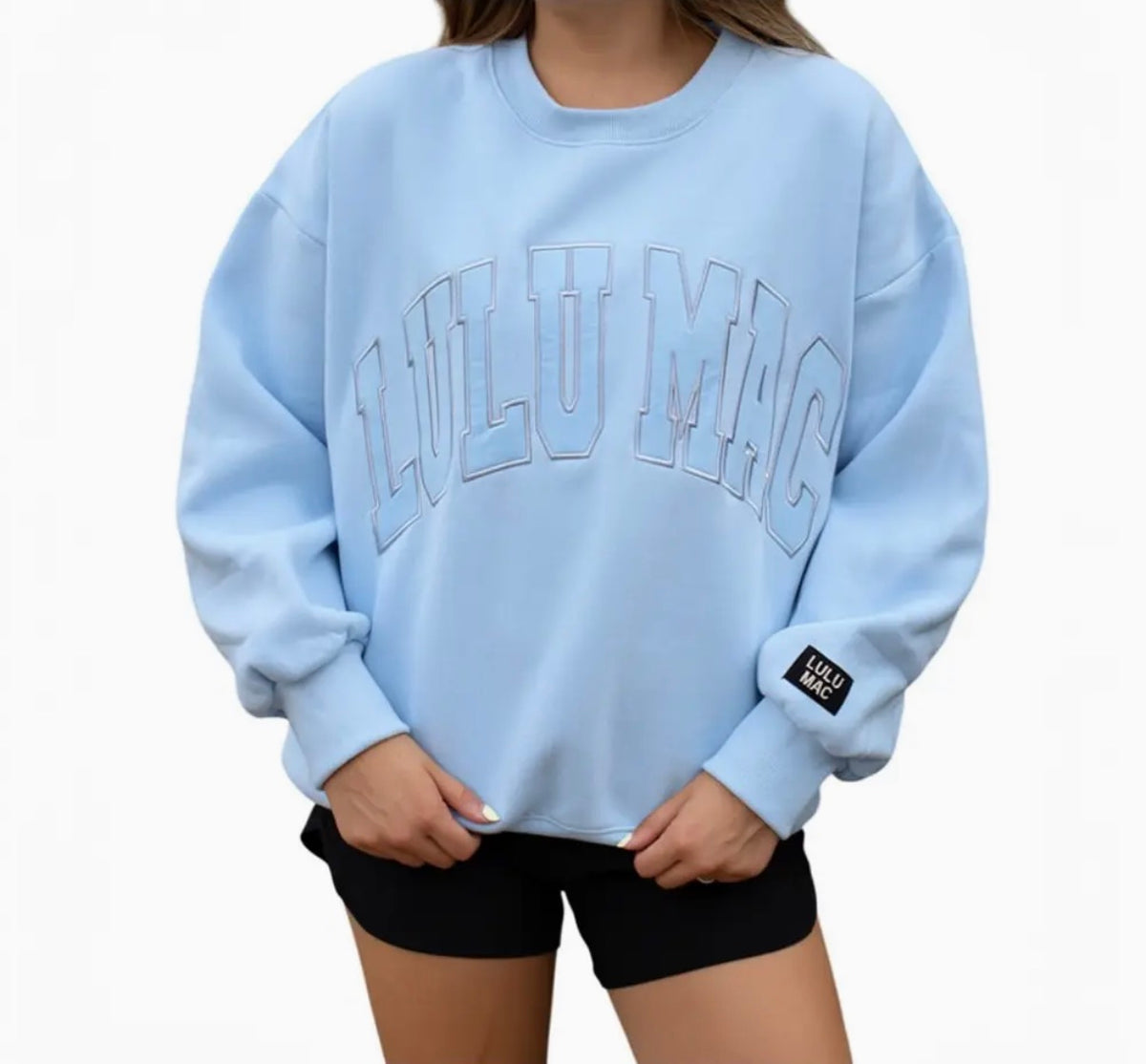 LULU MAC Light Blue Sweatshirt