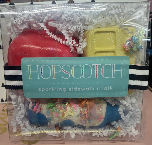 Hopscotch sidewalk chalk