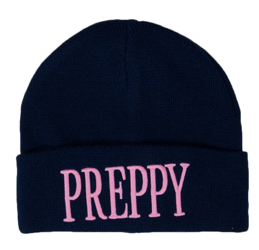 JLB-PREPPY BEANIE NAVY