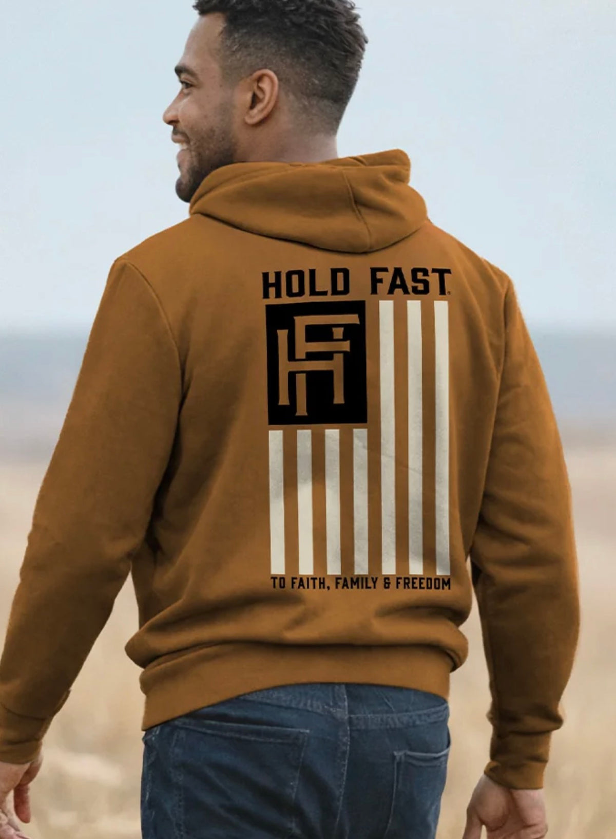 Hold Fast Hoodie Monogram Flag (Interlocking Logo Flag)